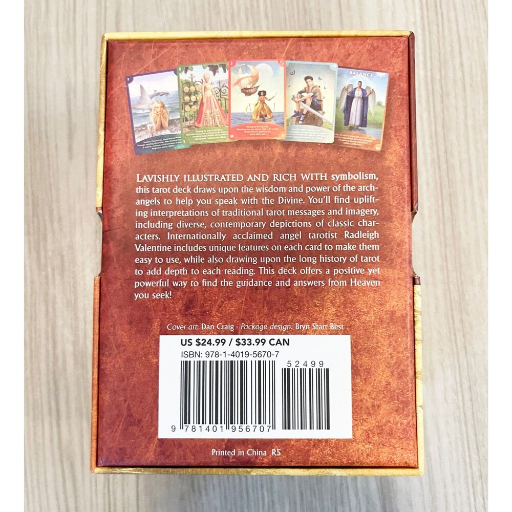 Angel Wisdom Tarot Deck & Guidebook Radleigh Valentine Complete 78 Cards Boxed - Picture 2 of 10